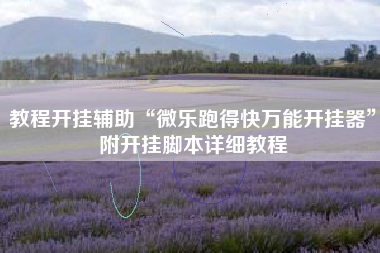 教程开挂辅助“微乐跑得快万能开挂器”附开挂脚本详细教程