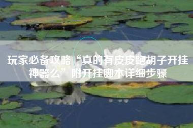 玩家必备攻略“真的有皮皮跑胡子开挂神器么”附开挂脚本详细步骤