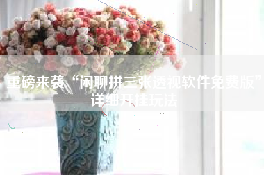 重磅来袭“闲聊拼三张透视软件免费版”详细开挂玩法