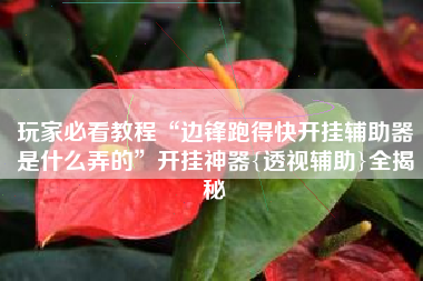 玩家必看教程“边锋跑得快开挂辅助器是什么弄的”开挂神器{透视辅助}全揭秘