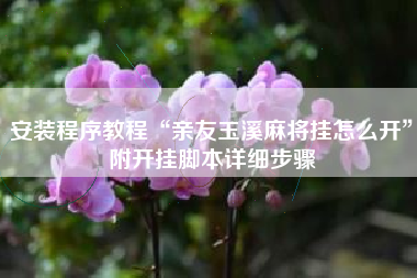 安装程序教程“亲友玉溪麻将挂怎么开”附开挂脚本详细步骤