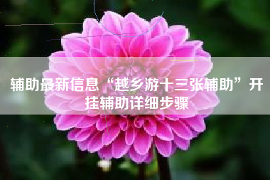 辅助最新信息“越乡游十三张辅助”开挂辅助详细步骤