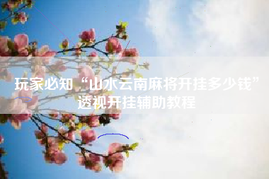 玩家必知“山水云南麻将开挂多少钱”透视开挂辅助教程