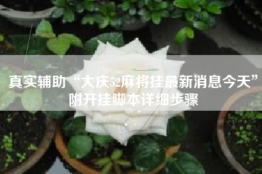 真实辅助“大庆52麻将挂最新消息今天”附开挂脚本详细步骤