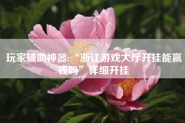 玩家辅助神器:“浙江游戏大厅开挂能赢钱吗	”详细开挂