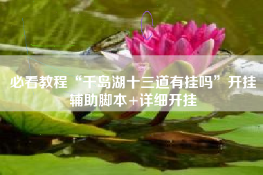 必看教程“千岛湖十三道有挂吗”开挂辅助脚本+详细开挂