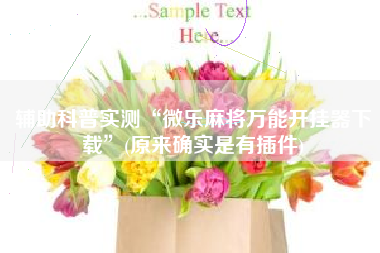 辅助科普实测“微乐麻将万能开挂器下载”(原来确实是有插件)