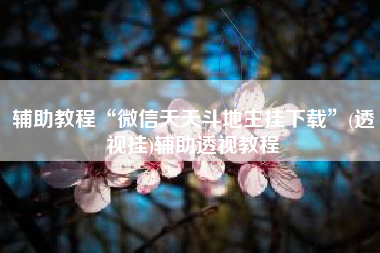 辅助教程“微信天天斗地主挂下载”(透视挂)辅助透视教程